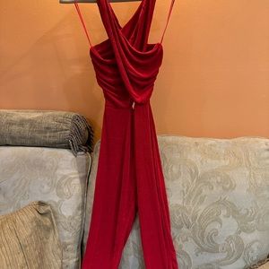 Red “Selina” bodysuit